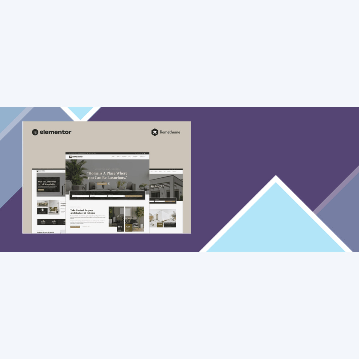 Luxxy – Luxurious Interior and Architecture Elementor Pro Full Site Template Kit