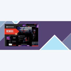 Remixx – Dj Course and Community Elementor Template Kit
