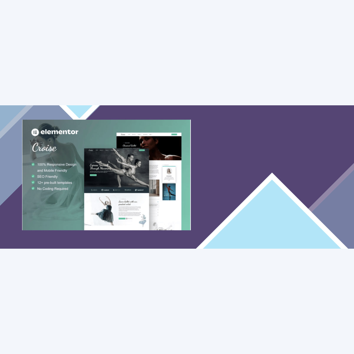 Croise – Ballet and Dance School Elementor Pro Template Kit