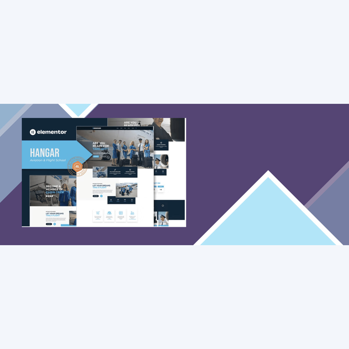 Hangar – Aviation and Flight School Elementor Template Kit