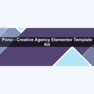 Pono – Creative Agency Elementor Template Kit