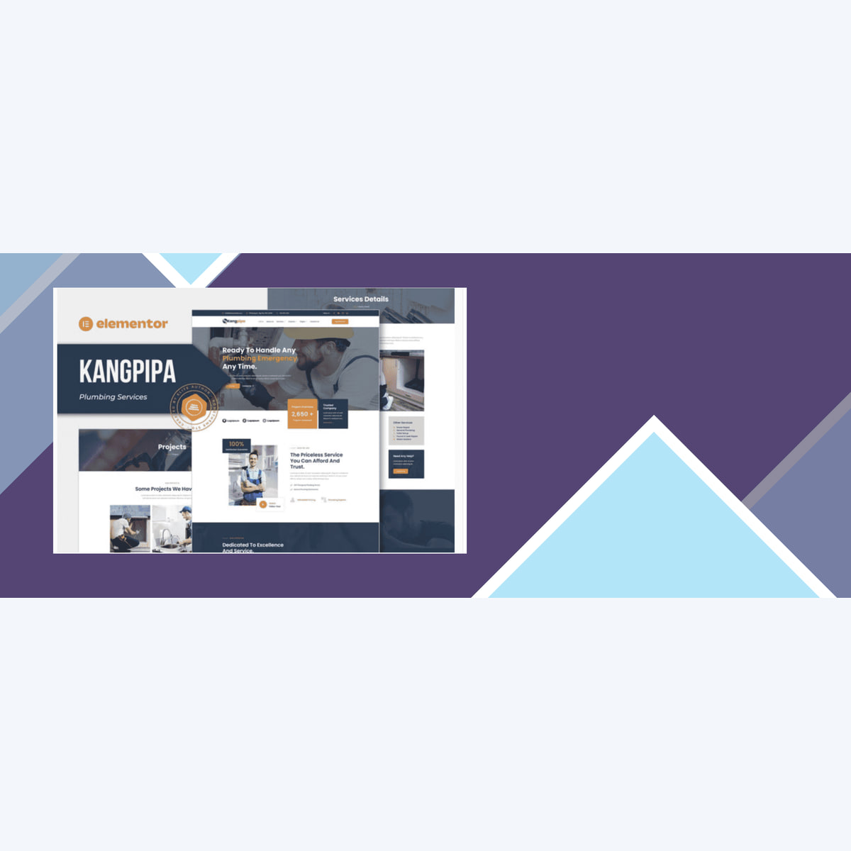 Kangpipa – Plumbing Services Elementor Template Kit