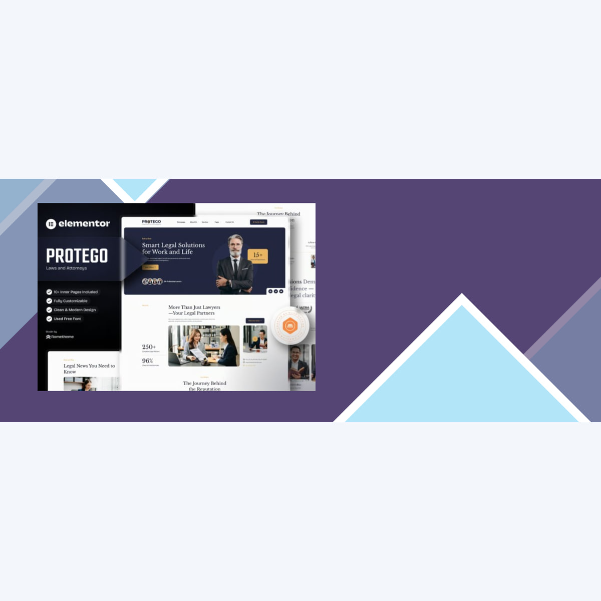 Protego – Lawyers and Attorneys Elementor Template Kits