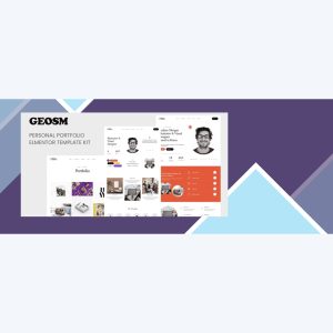 Geosm – Personal Portfolio Elementor Template Kits