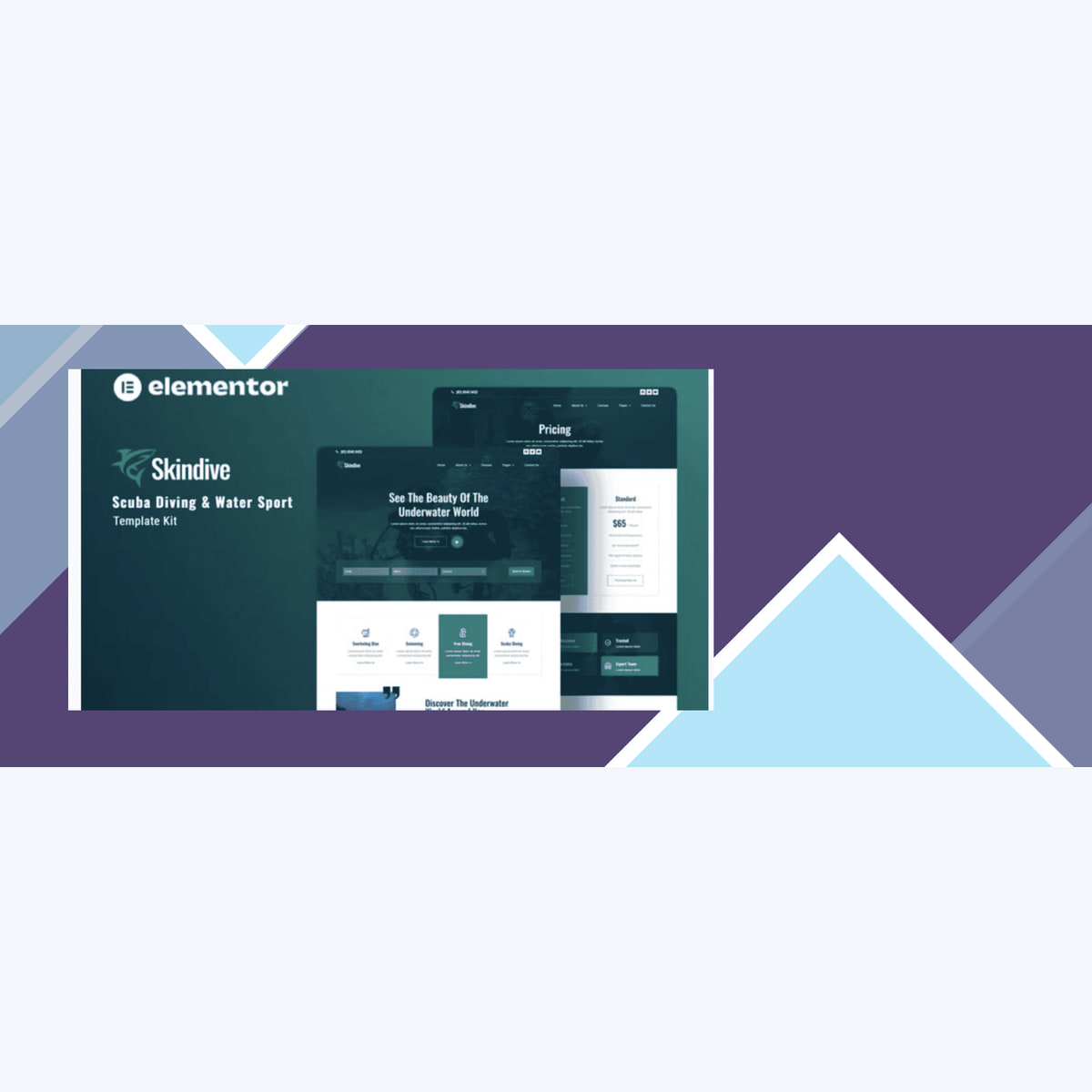Skindive – Scuba Diving and Water Sport Elementor Template Kit