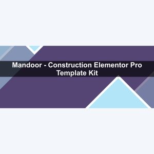 Mandoor – Construction Elementor Pro Template Kit