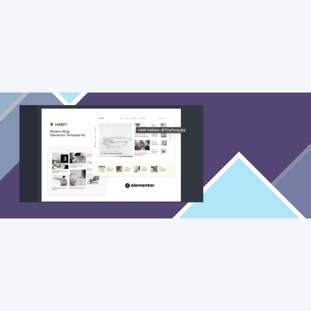 Habit – Modern Blog Elementor Template Kit