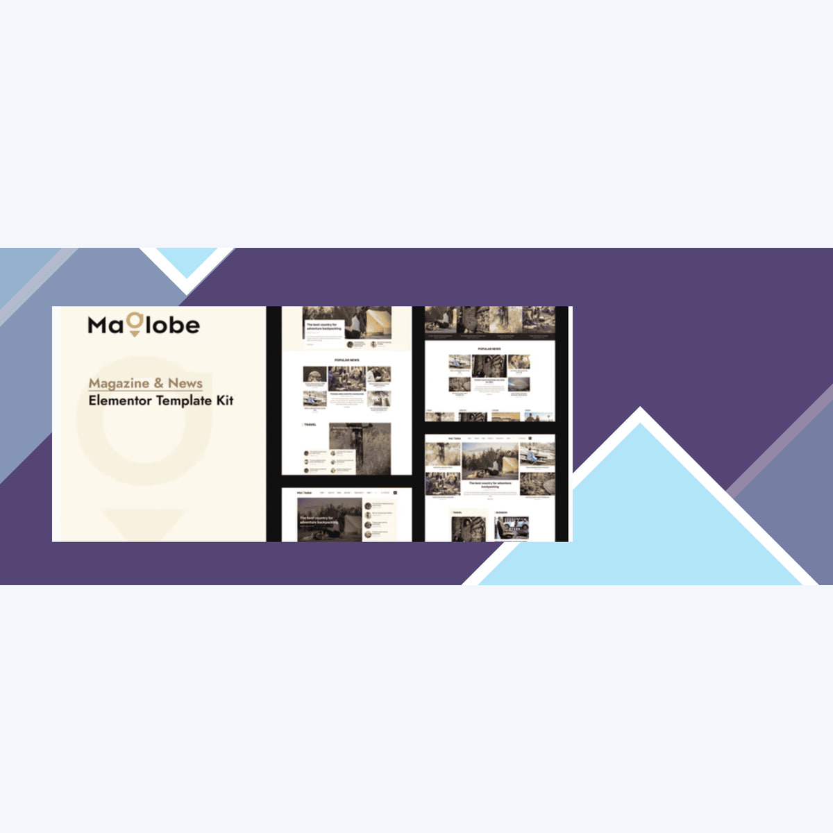 Maglobe – Magazine and News Elementor Template Kit