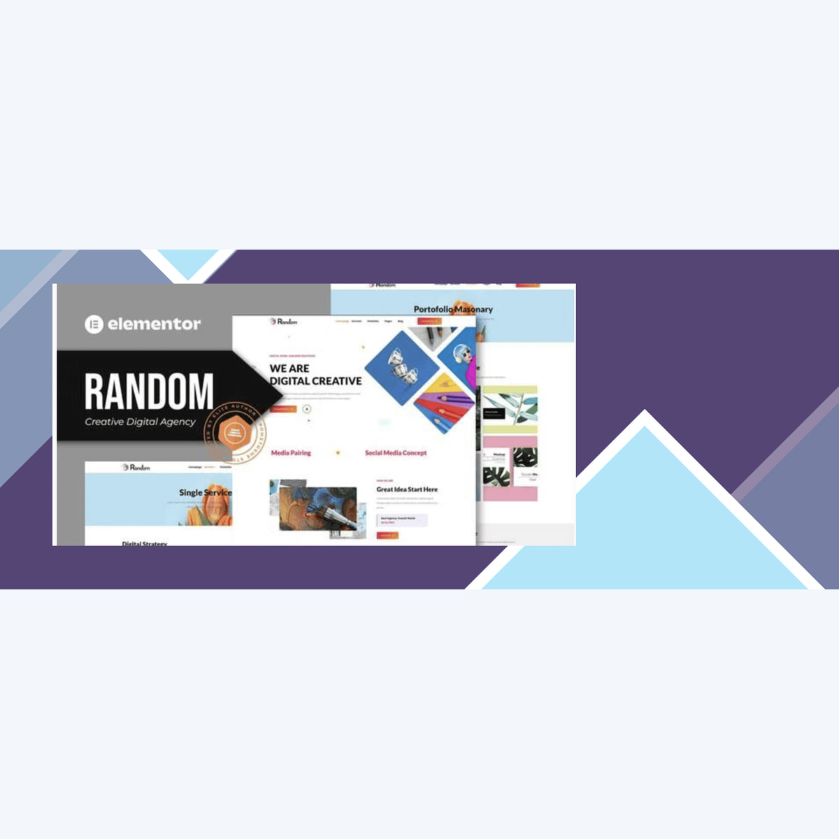 Random – Creative Digital Agency Elementor Template Kit
