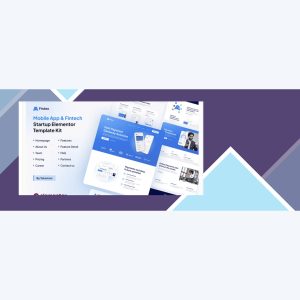 Fintex – Mobile App and Fintech Startup Elementor Template Kit