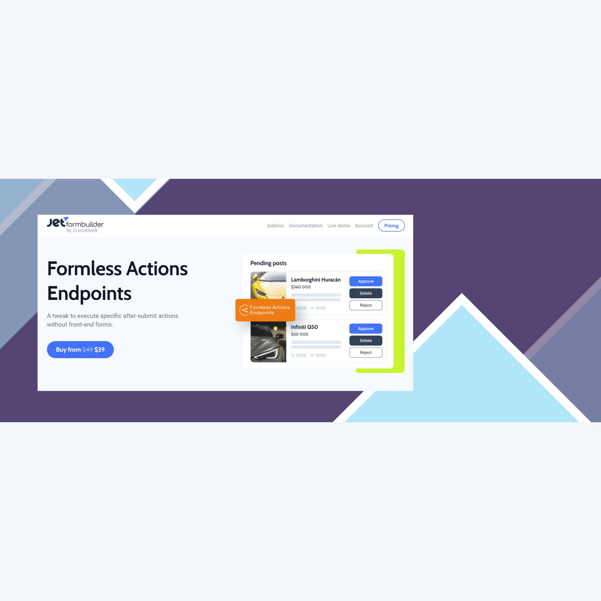 JetFormBuilder Formless Actions Endpoints