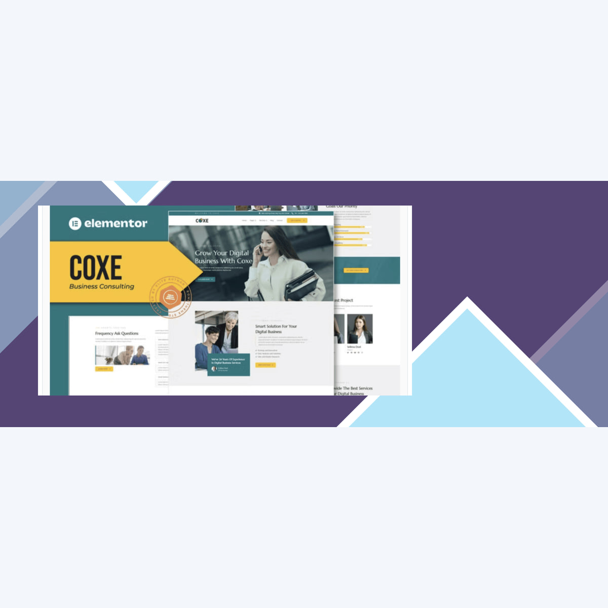 Coxe – Business Consulting Elementor Template Kit