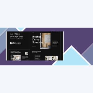 Indoor – Dark Interior Design & Architecture Agency Elementor Template Kit
