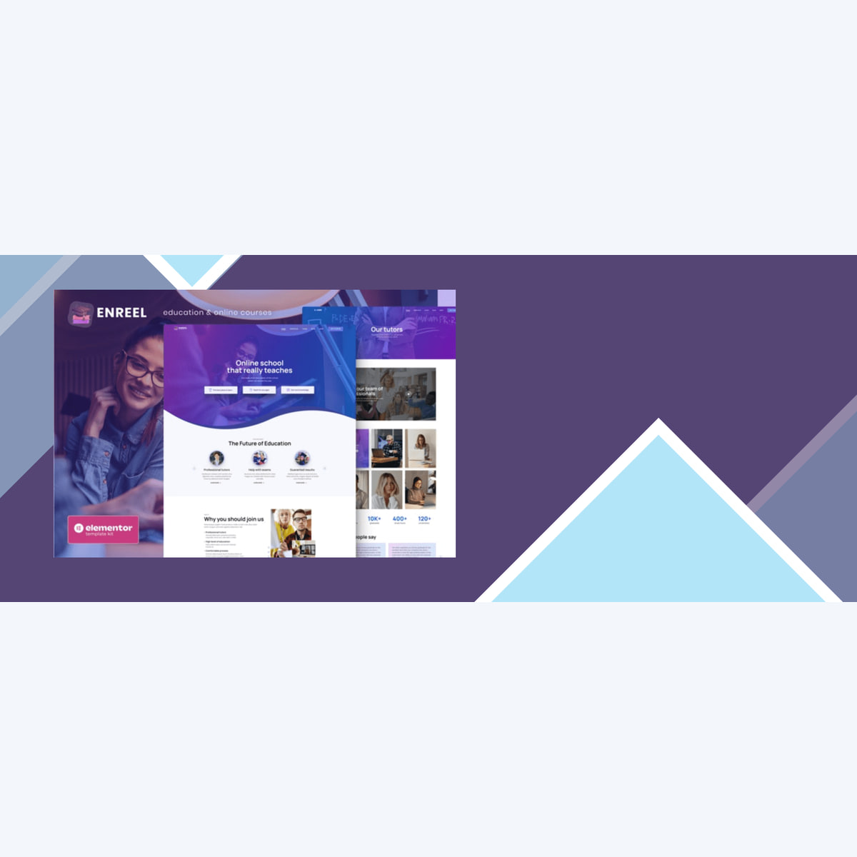 Enreel – Education & Online Courses Elementor Template Kit