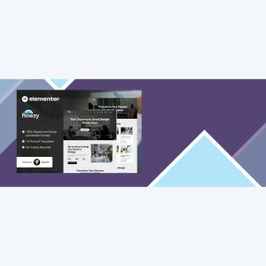 Flowzy – UI/UX Course and Services Elementor Template Kit