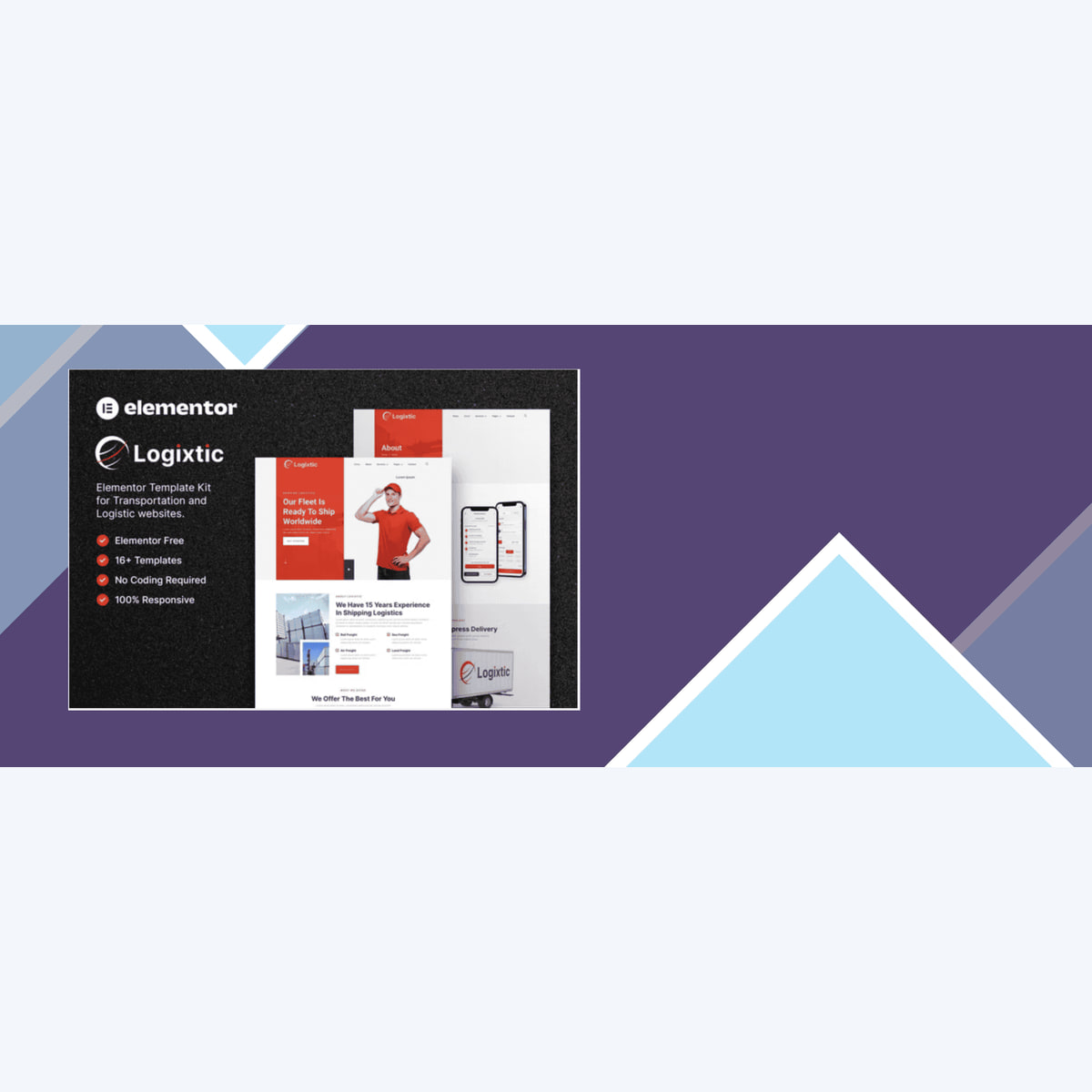 Logixtic – Transportation and Logistic Elementor Template Kit