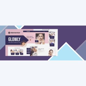 Glowly – Nail Salon and Beauty Care Elementor Template Kit