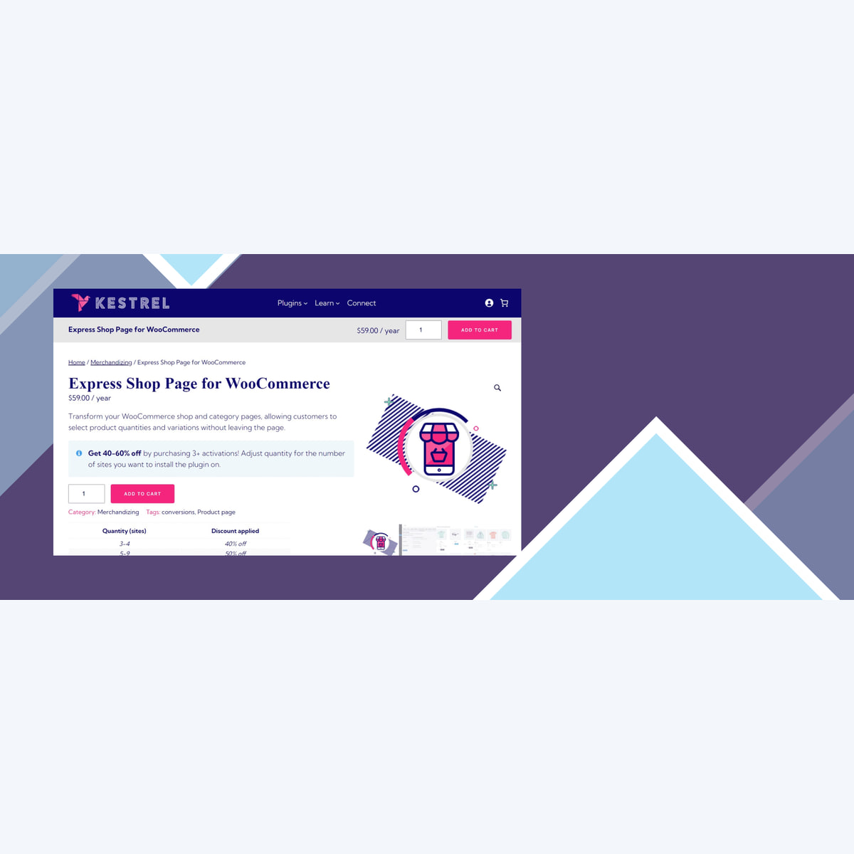 WooCommerce Express Shop Page