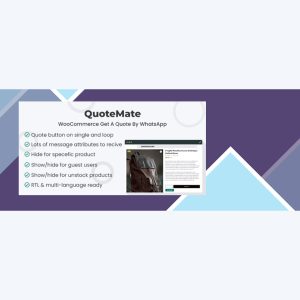 QuoteMate – WooCommerce Get A Quote