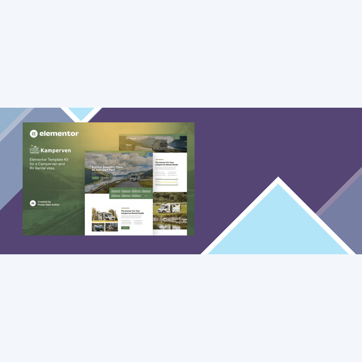 Kamperven – Campervan and RV Rental Elementor Template Kit