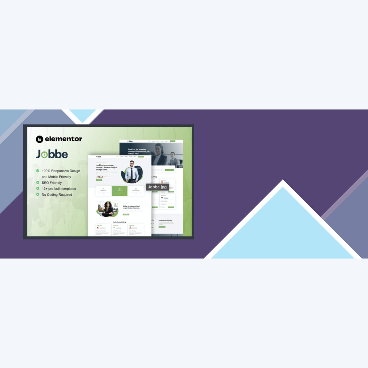 Jobbe – Job Listing and Recruitment Agency Elementor Template Kit