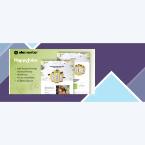 HappyJuice – Juice and Fresh Drink Elementor Pro Template Kit