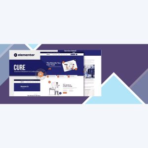 Cure – Science Research and Laboratory Elementor Template Kit