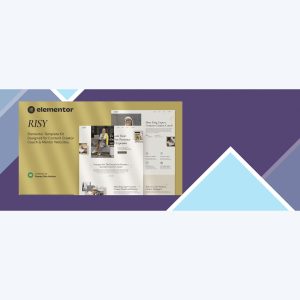 Risy – Content Creator Coach and Mentor Elementor Template Kit