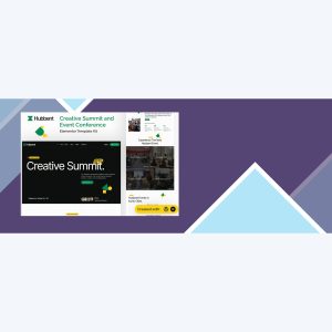 Hubbent – Creative Summit and Event Conference Elementor Template Kit
