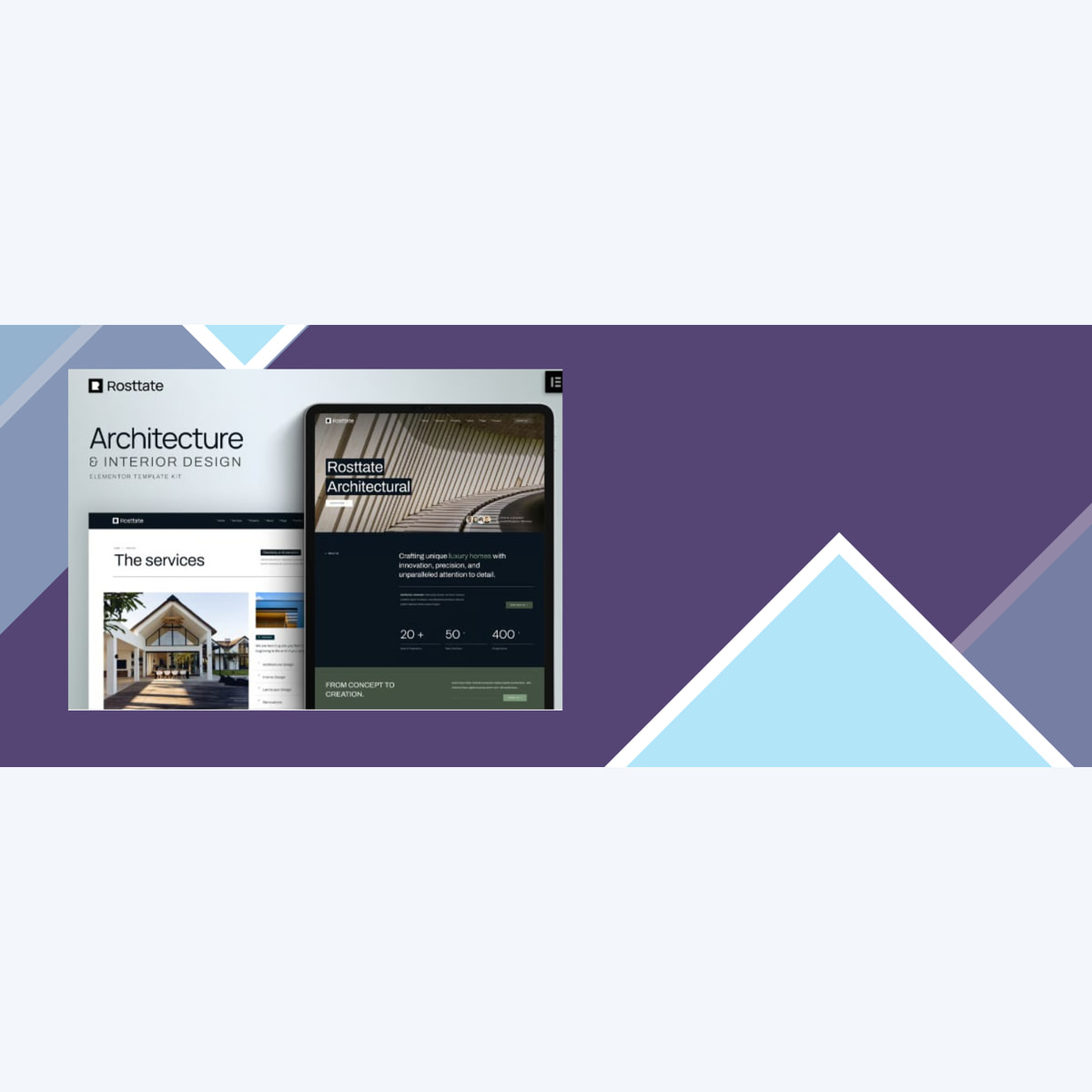 Rosttate – Architecture and Interior Design Elementor Template Kit
