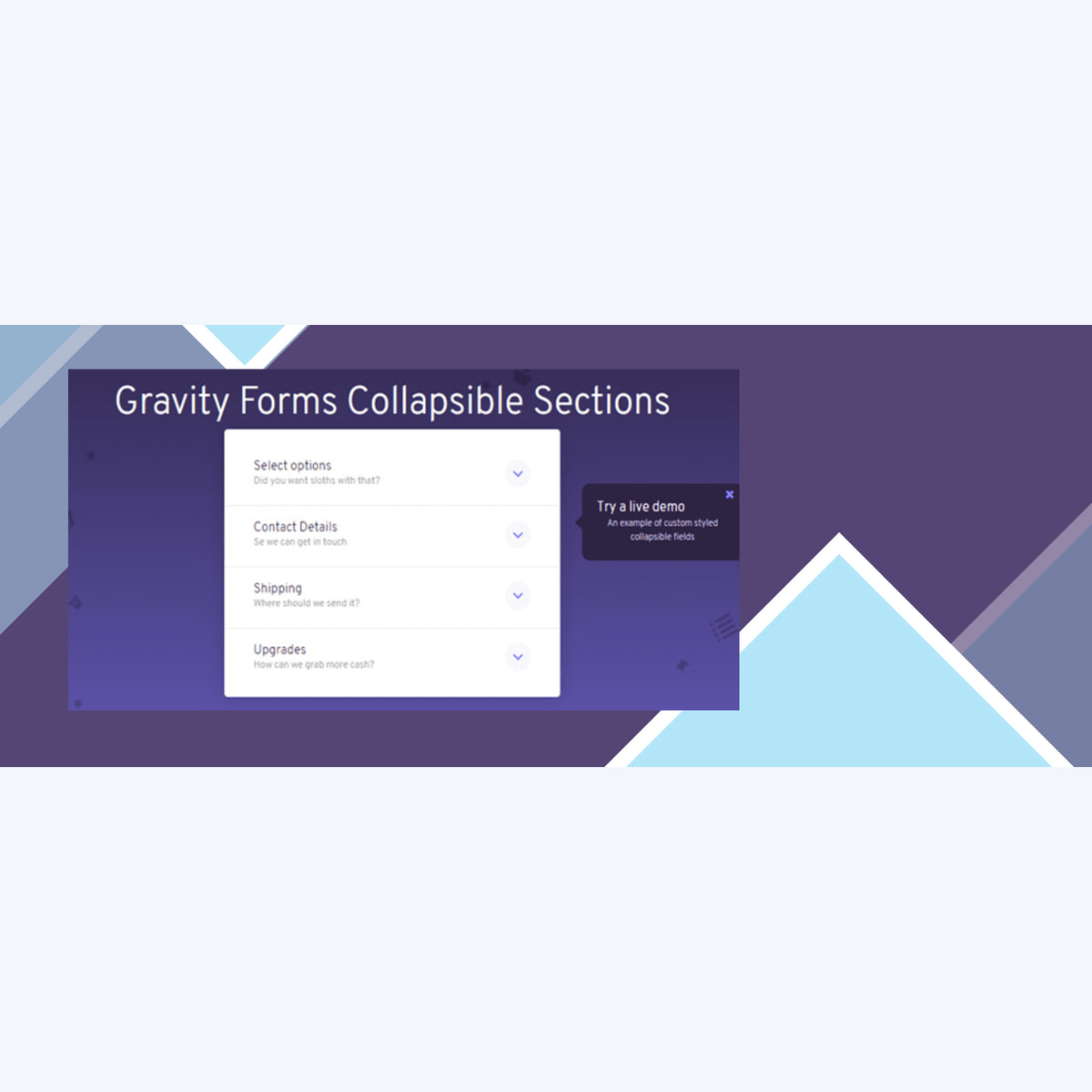 Jetsloth – Gravity Forms Collapsible Sections