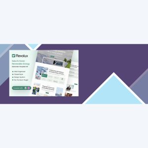 Revolux – Solar and Green Renewable Energy Elementor Template Kit