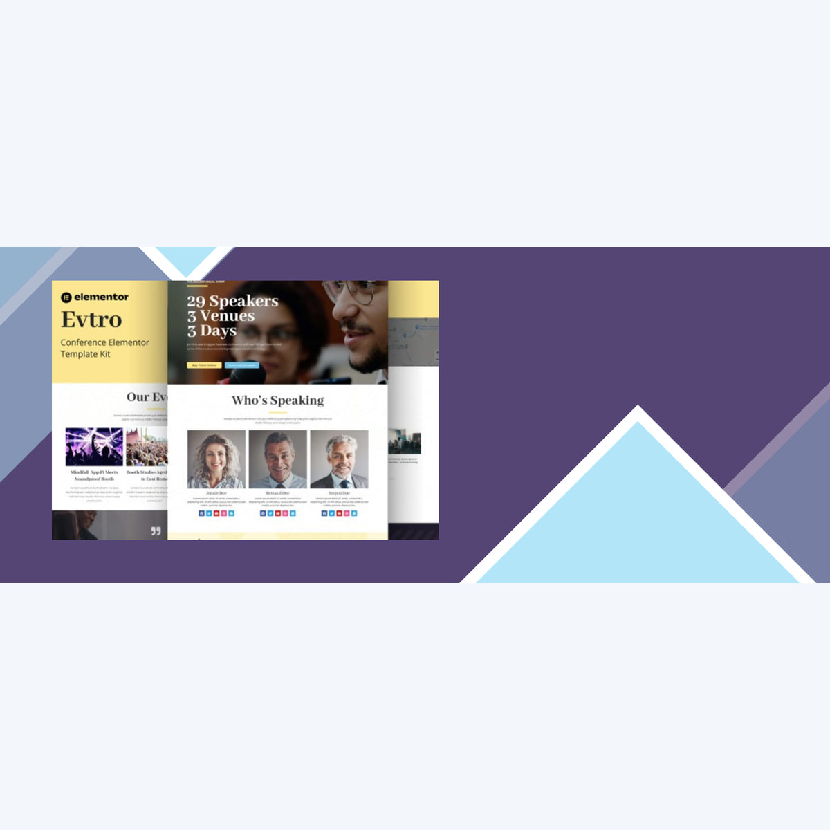 Evtro – Conference Event Elementor Template Kit
