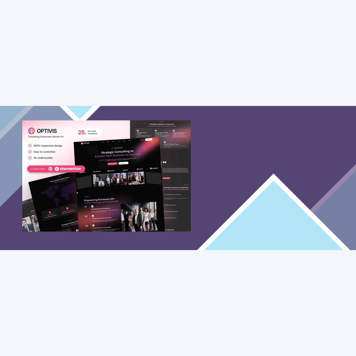 Optivis – Consulting and Business Advisor Elementor Template Kit