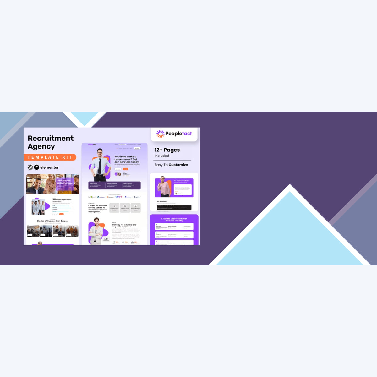 Peopletact – Recruitment Agency Elementor Template Kit