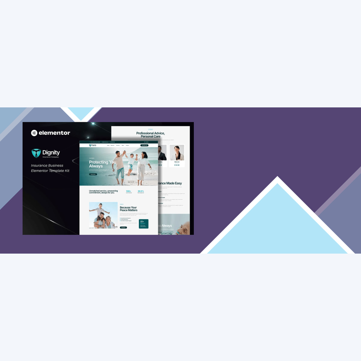 Dignity – Insurance Business Elementor Template Kit