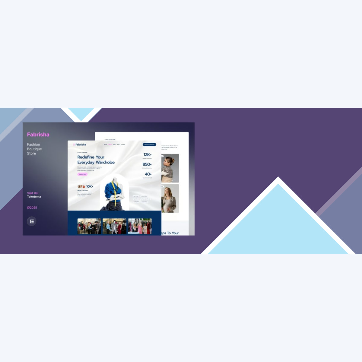 Fabrisha – Fashion Boutique Store Website Elementor Template Kit