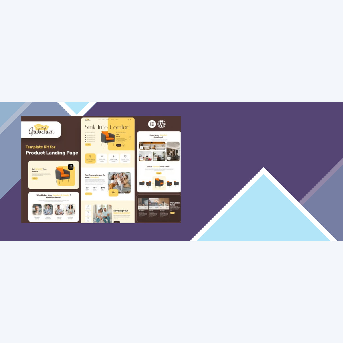 GrubFurn – Single Product Elementor Pro Template Kit