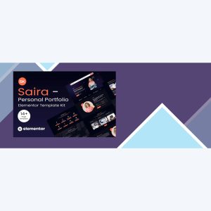 Saira – Personal Portfolio Elementor Template Kit