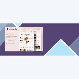 Flowerry – Florist and Flower Boutique Elementor Template Kit