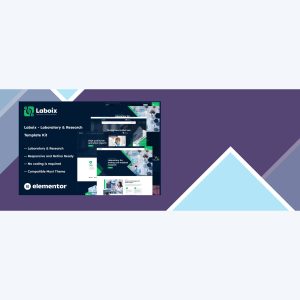Laboix – Laboratory and Research Elementor Template Kit