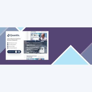 Quantis – Science Research and Laboratory Elementor Template Kit