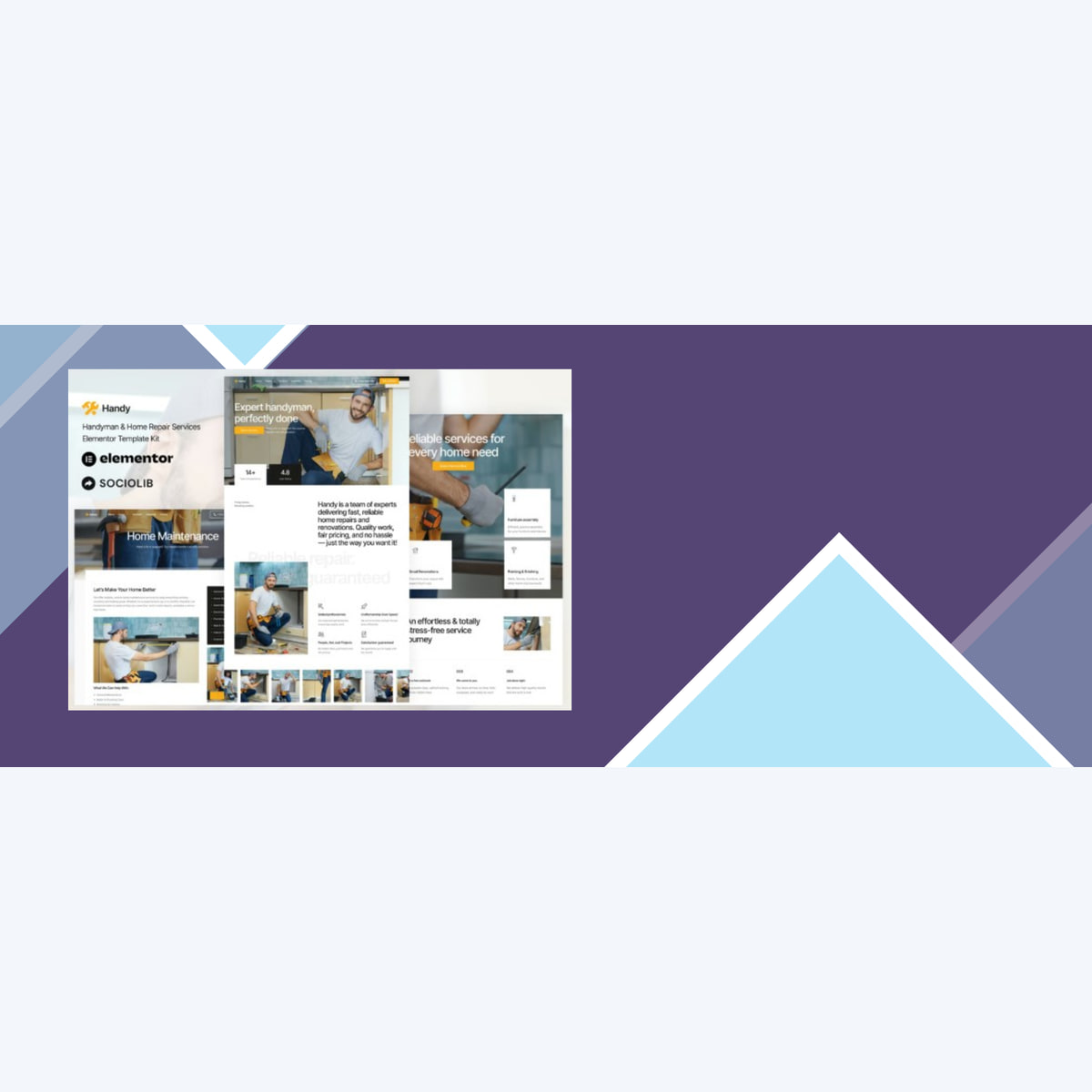 Handy – Handyman and Home Repair Service Elementor Template Kit