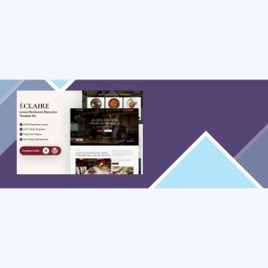 Eclaire – Luxury Restaurant Elementor Template Kit