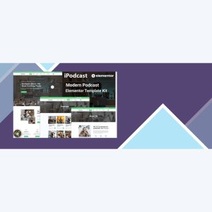 iPodcast – Modern Podcast Elementor Template Kit