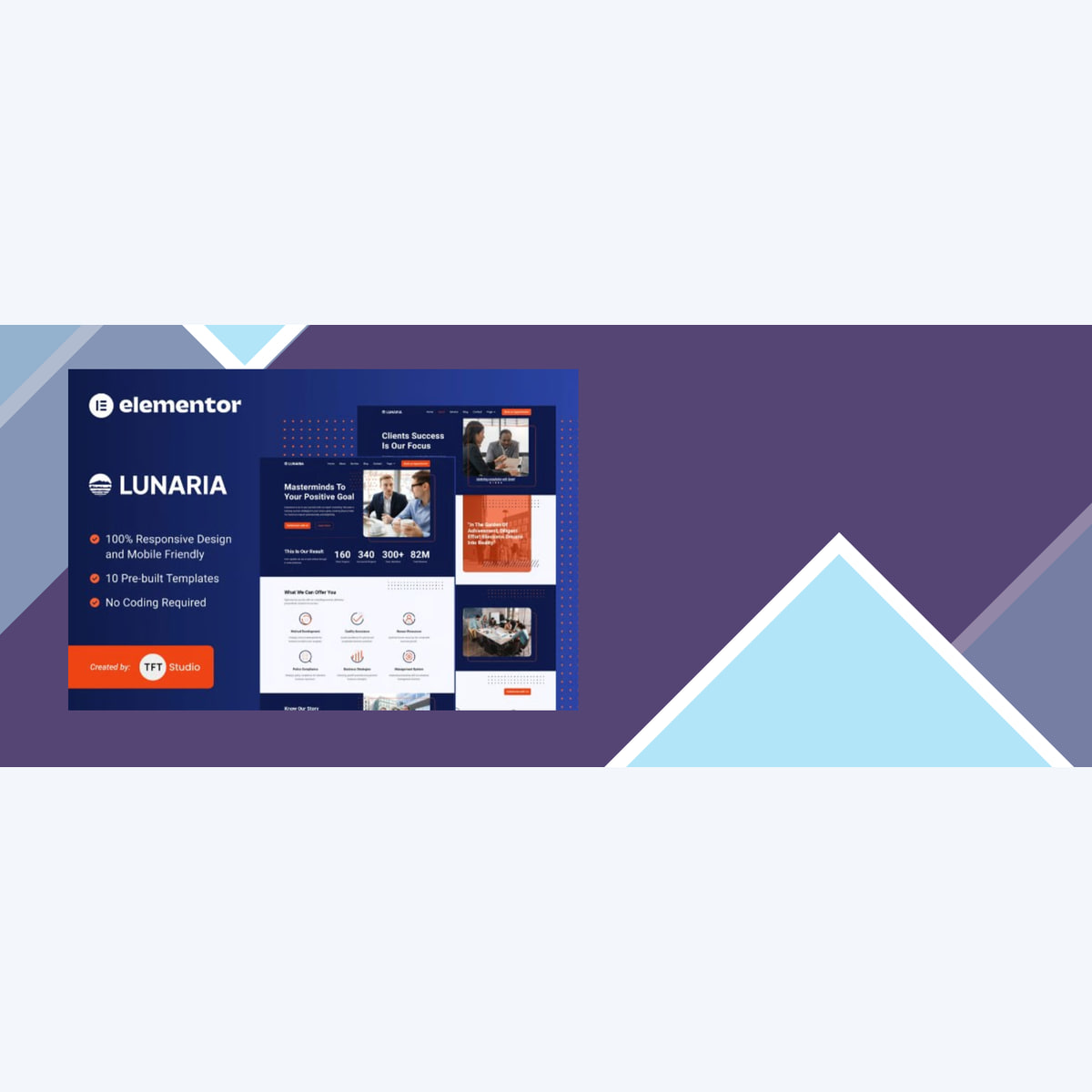 Lunaria – Multipurpose Business Elementor Template Kit