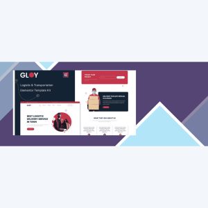 Gloy – Logistic and Transportation Delivery Elementor Template Kit