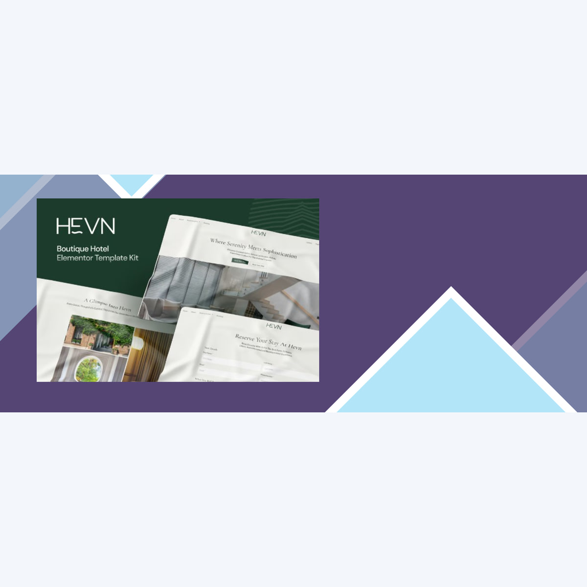 Hevn – Boutique Hotel Elementor Template Kit