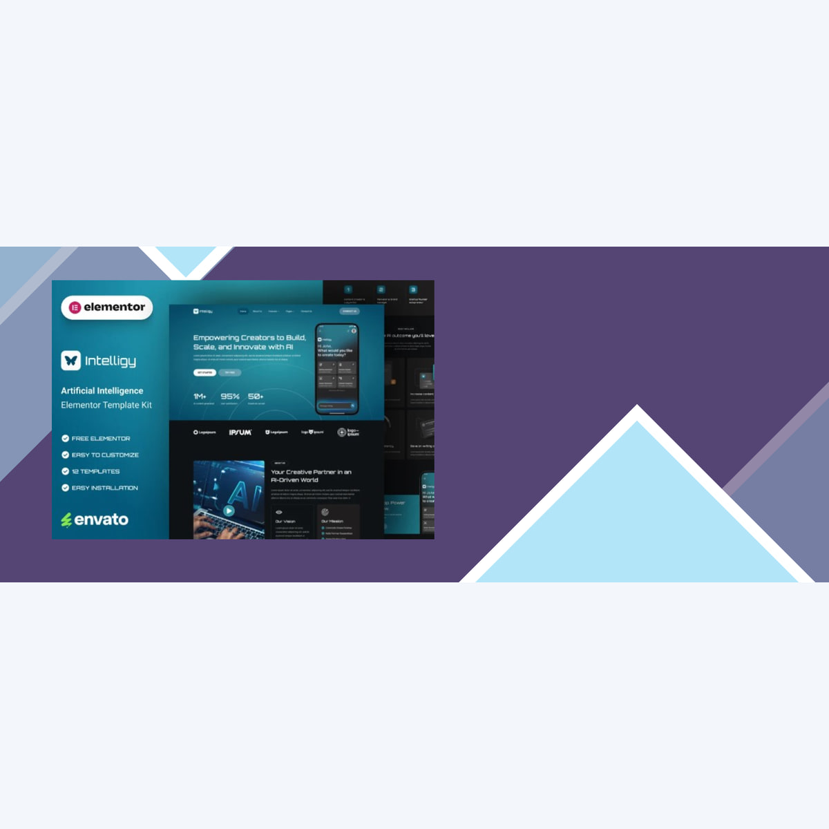 Intelligy – Artificial Intelligence Elementor Template Kit