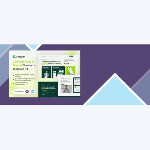 Finbank – Digital Banking and Fintech Elementor Template Kit